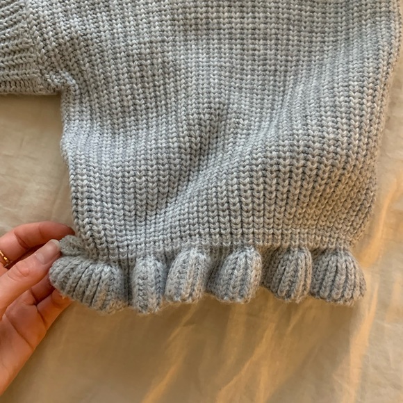 Cropped knit mock-neck sweater - Picture 2 of 3